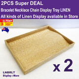 Bracelet Necklace Display Tray | 2pcs | Reliable Quality LINEN