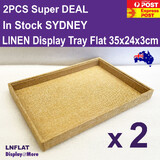 Jewellery Display Tray LINEN | 2pcs | FLAT Floor