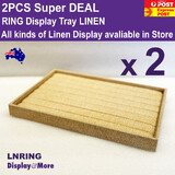 RING Jewellery Display Tray | 2pcs | Reliable Quality LINEN