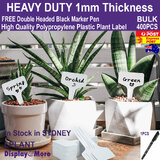 PLANT Label Garden TAG Nursery Seeding Plastic T Marker | 400PCS