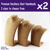 Minor Defect Necklace Display Bust | 2pcs | HANDMADE 23 28 37cm