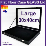 Minor Defect Jewellery Display Case FLAT | LARGE 30 x 40cm | GLASS Lid