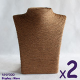 Minor Defect 2X Necklace Bus | 23cm | Handmade Paper Twine