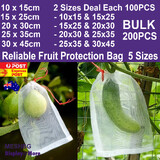 Fruit NET Mesh Bag Vegetable Plant Protection Insect PROOF | 200PCS