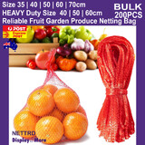 NETTING Bag Mesh FRUIT Vegetable Seafood Storage | 200PCS