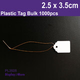 PLASTIC Tag String LABEL Waterproof | 1000pcs | 2.5 x 3.5cm