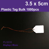 PLASTIC Tag String LABEL Waterproof | 1000pcs | 3.5 x 5cm