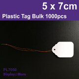 PLASTIC Tag String LABEL Waterproof | 1000pcs | 5 x 7cm