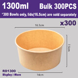 TAKE AWAY Catering FOOD Bowl | 300pcs | 1300ml