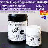 Resveratrol TRANS DoNotAge Quality 3rd Party Certified 100% PREMIUM | Made in UK