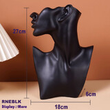 Necklace Earring Display Solid RESIN | Black