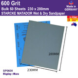 Sandpaper German STARCKE | 600 Grit | 50pcs