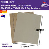 Sandpaper German STARCKE | 5000 Grit | 50pcs