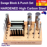 SWAGE Block & Punch METALSMITH Dapping Tool Set | Pro Quality