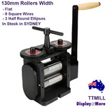 Quality ROLLING Mill | Jewellers Jewellery Manual Roll Machine | 130mm