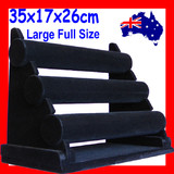 Reliable 3 Tiers Velvet Bracelet Watch Display Holder