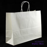 50 Paper Bags | X-LARGE White | 310H x 420W + 130G(mm)