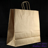 150 Paper Bags | XX-LARGE Brown | 400H x 440W + 145G(mm)