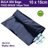 Zip Lock Bag FOOD GRADE | 500pcs BLACK | 10 x 15cm