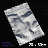 RELIABLE 200 Resealable Clear Zip Lock Bag | 20 x 30cm