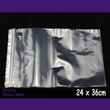 RELIABLE 200 Resealable Clear Zip Lock Bag | 24x36cm