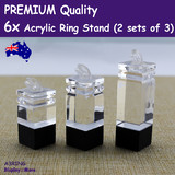 RING Display Stand | 6pcs | Clear ACRYLIC | Premium Quality