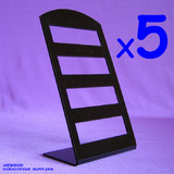 5X Earring Jewellery Display Stand-Black Acrylic | 4 Levels