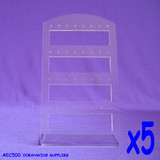 5X Earring Jewellery Display Stand-Clear Acrylic-4 Levels