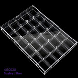 Bead Holder Display Case | 30 Compartments | Clear Acrylic