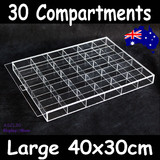 Bead Storage Display Case-30 Compartments-40x30cm | Clear Acrylic
