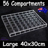 Bead Storage Display Case-56 Compartments-40x30cm | Clear Acrylic