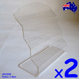 Tongue BELLY BAR Holder Stand | 2pcs | Clear Acrylic