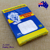 1000 DUMBBELL Tag Jewellery Price Label-12x46mm | TEARPROOF