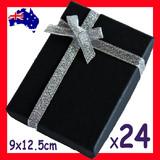 24X Necklace Set Gift Box-9x12.5cm-Black | PREMIUM