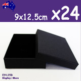 Jewellery Set Gift Box | 24pcs 9 x 12.5cm | PLAIN Black