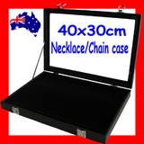 Necklace Chain Display Case | 40x30cm LARGE | Glass Lid