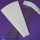 500 Blank White Bracelet Chain Cards + 500 Clear Cellophane Bags