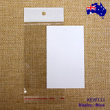 220 Blank Earring Cards + 300 Clear Seal Bags | WHITE  (220pcs ONLY)