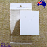 Necklace PENDANT Card 200pcs 7x9cm + Clear Bag 200pcs | BLANK White