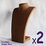 2X Necklace Display Bust-35cm-Handmade Twine