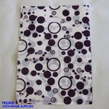 200 Strong Reliable Plastic Gift Bag | 23x32cm | Purple Dots