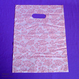 200 Strong Reliable Plastic Gift Bag | 23x32cm | Pink Butterfly