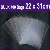 Cellophane Bag CLEAR | 400pcs 22 x 31cm | FLAT No Flap | Suit A4 Size
