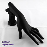 Bracelet Jewellery Holder Stand | Resin Hand + Base BLACK