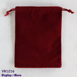 180 New Double Sided Velvet Gift Pouches-12x16cm-Burgundy-Rectangle