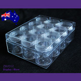 BEAD Case Display Storage Box CLEAR Acrylic | 12 Jars