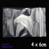 Zip Lock Bag Clear Resealable | 1000pcs BULK | 4 x 6cm